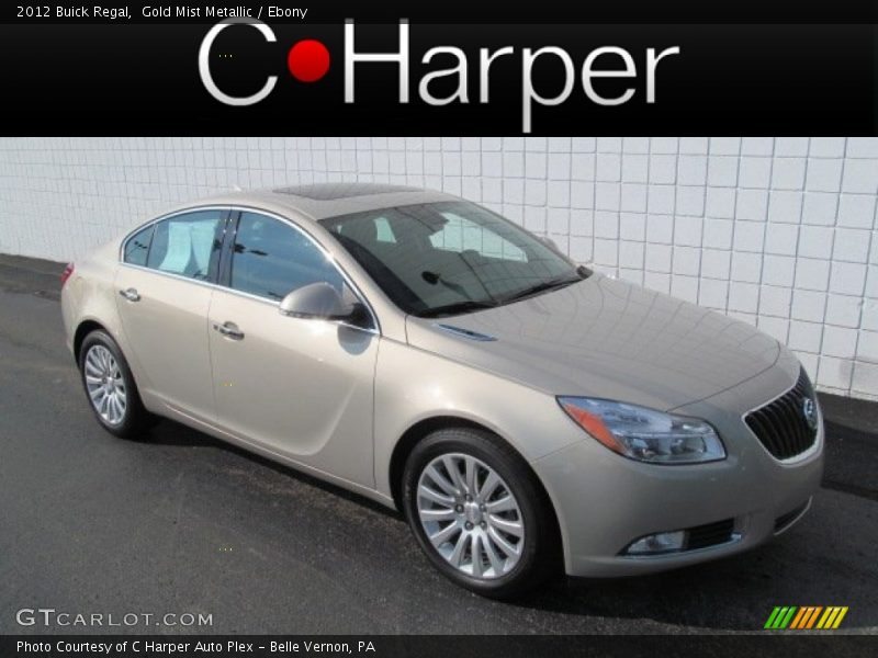 Gold Mist Metallic / Ebony 2012 Buick Regal