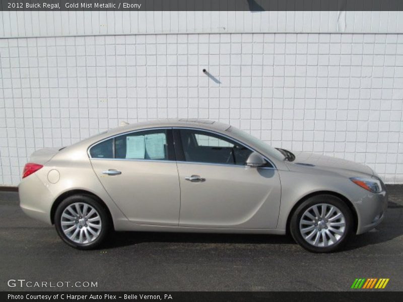 Gold Mist Metallic / Ebony 2012 Buick Regal