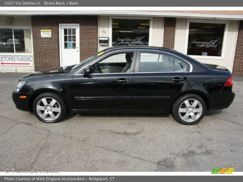 Ebony Black / Black 2007 Kia Optima LX