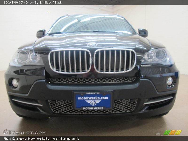 Jet Black / Black 2009 BMW X5 xDrive48i