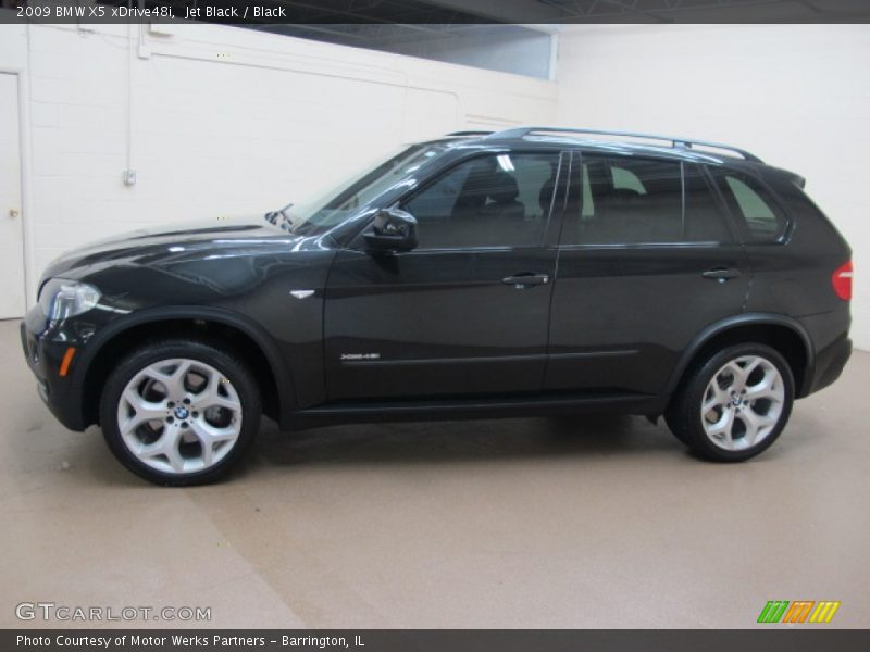 Jet Black / Black 2009 BMW X5 xDrive48i