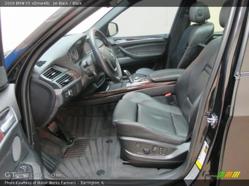 Jet Black / Black 2009 BMW X5 xDrive48i