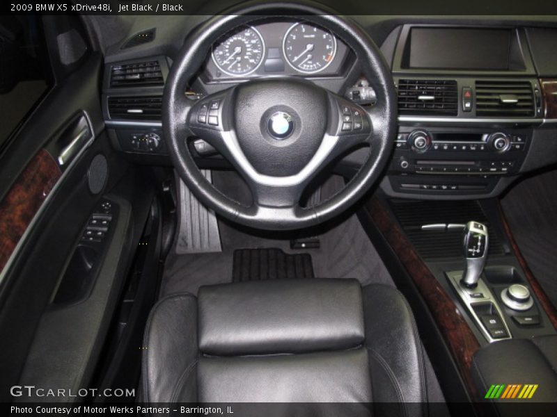 Jet Black / Black 2009 BMW X5 xDrive48i