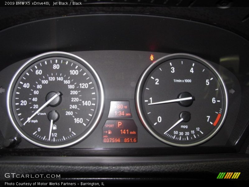 Jet Black / Black 2009 BMW X5 xDrive48i