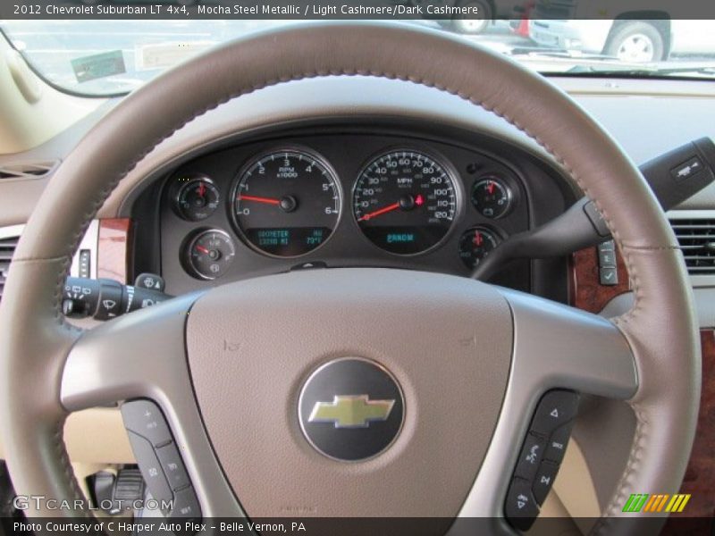 Mocha Steel Metallic / Light Cashmere/Dark Cashmere 2012 Chevrolet Suburban LT 4x4