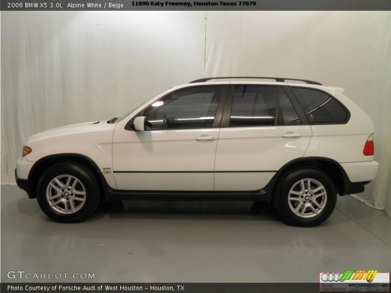 Alpine White / Beige 2006 BMW X5 3.0i