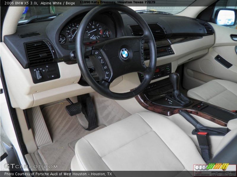 Alpine White / Beige 2006 BMW X5 3.0i