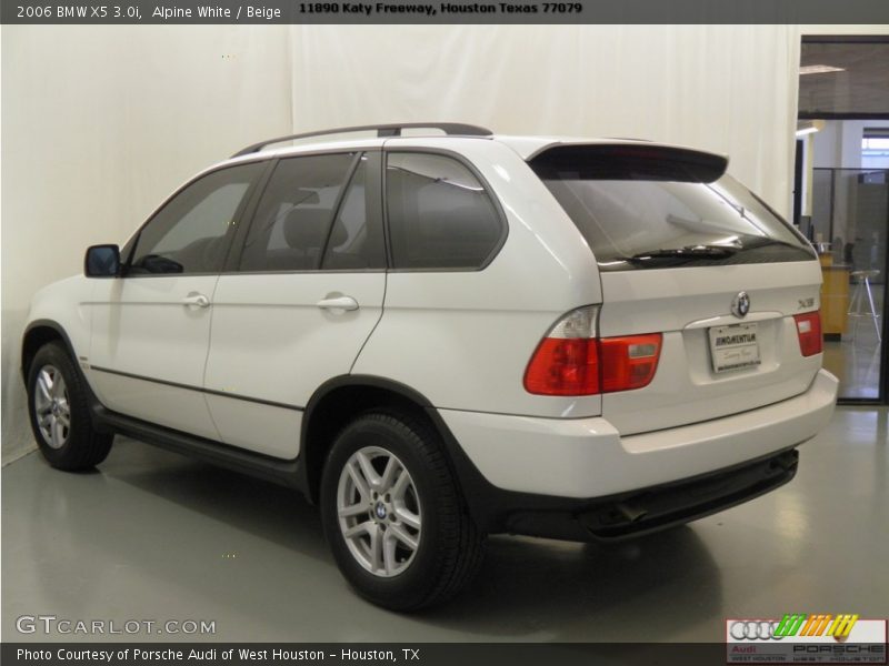 Alpine White / Beige 2006 BMW X5 3.0i