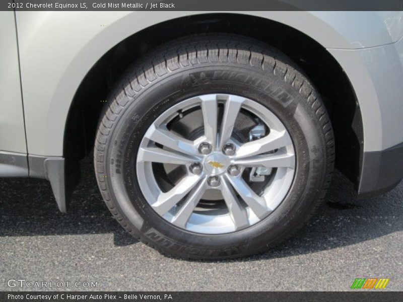 Gold Mist Metallic / Jet Black 2012 Chevrolet Equinox LS