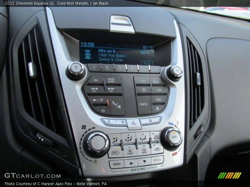 Gold Mist Metallic / Jet Black 2012 Chevrolet Equinox LS