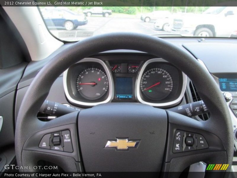 Gold Mist Metallic / Jet Black 2012 Chevrolet Equinox LS