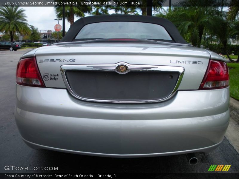 Bright Silver Metallic / Light Taupe 2006 Chrysler Sebring Limited Convertible