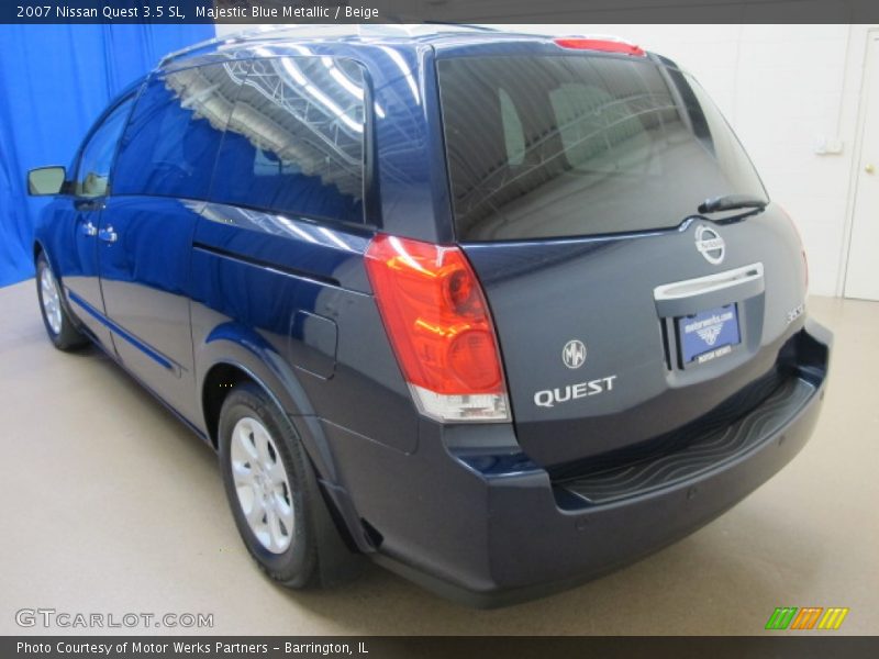 Majestic Blue Metallic / Beige 2007 Nissan Quest 3.5 SL