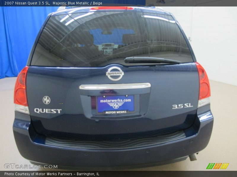 Majestic Blue Metallic / Beige 2007 Nissan Quest 3.5 SL
