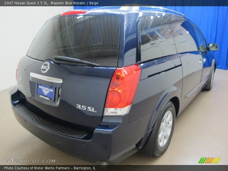 Majestic Blue Metallic / Beige 2007 Nissan Quest 3.5 SL