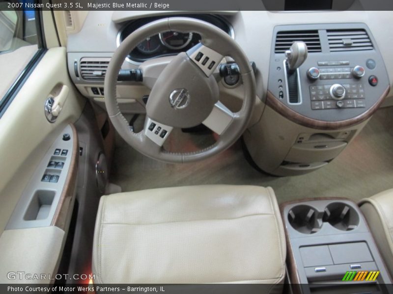 Majestic Blue Metallic / Beige 2007 Nissan Quest 3.5 SL