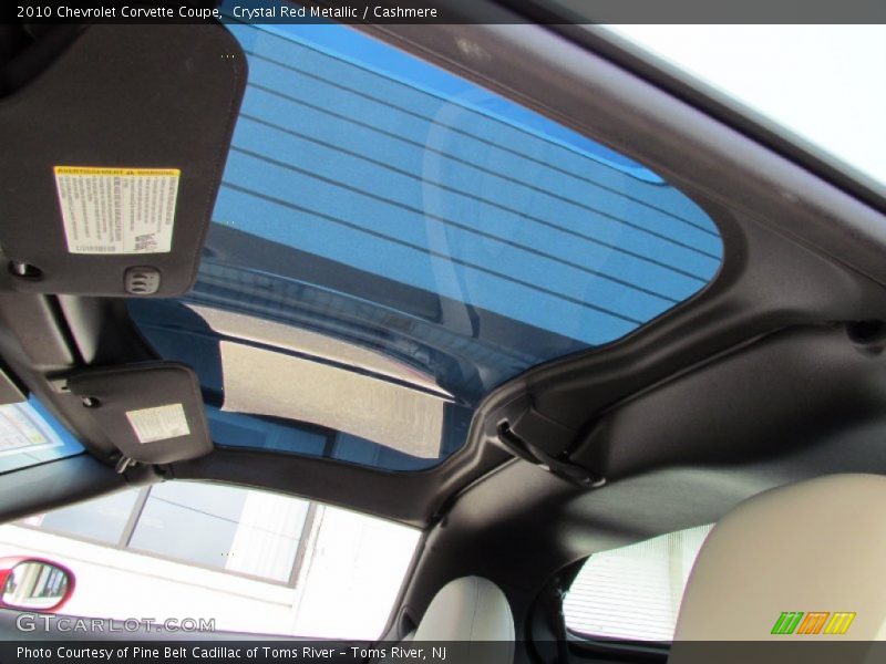 Sunroof of 2010 Corvette Coupe