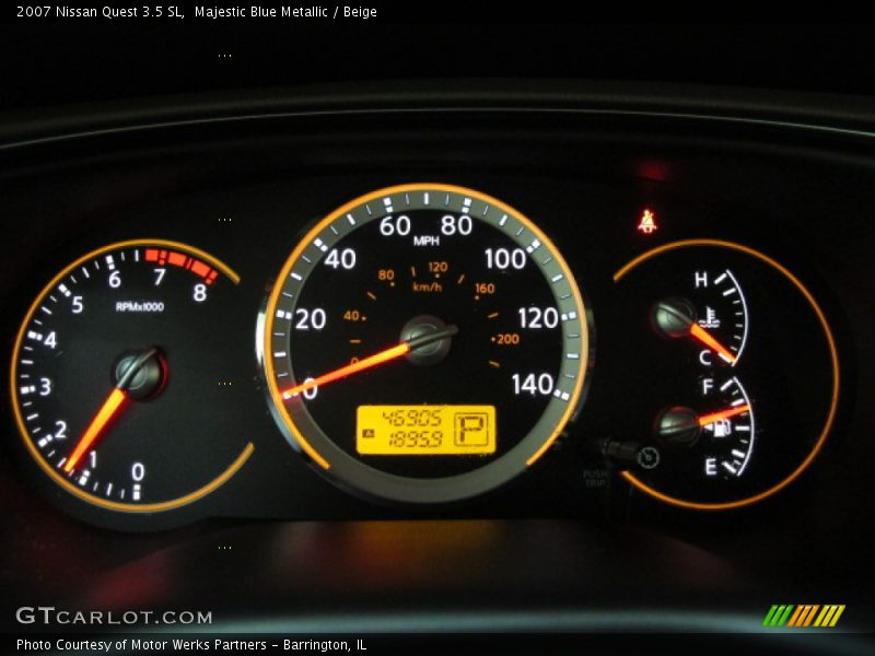 Majestic Blue Metallic / Beige 2007 Nissan Quest 3.5 SL