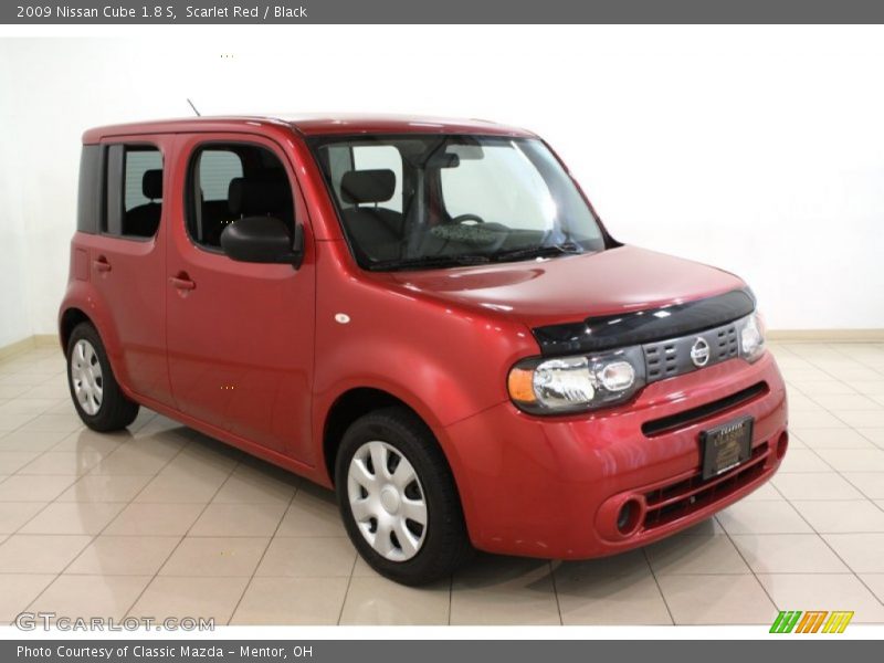 Scarlet Red / Black 2009 Nissan Cube 1.8 S
