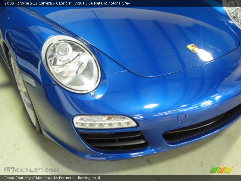 Aqua Blue Metallic / Stone Grey 2009 Porsche 911 Carrera S Cabriolet