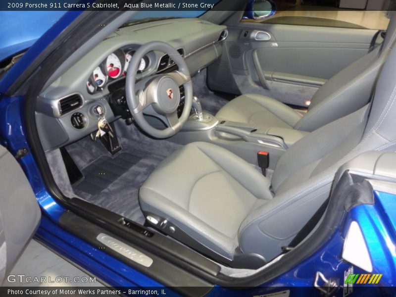  2009 911 Carrera S Cabriolet Stone Grey Interior