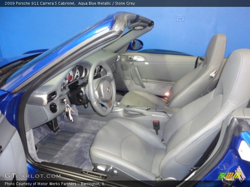  2009 911 Carrera S Cabriolet Stone Grey Interior