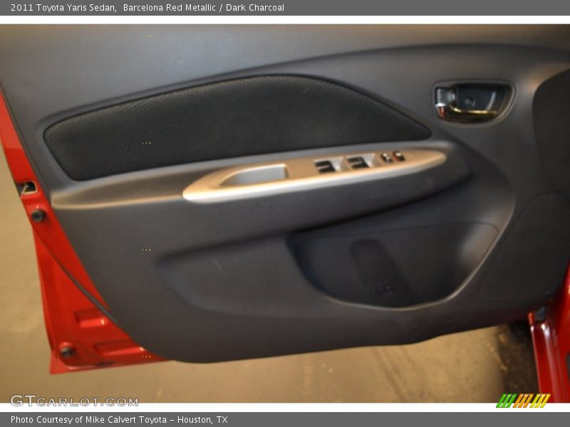 Barcelona Red Metallic / Dark Charcoal 2011 Toyota Yaris Sedan