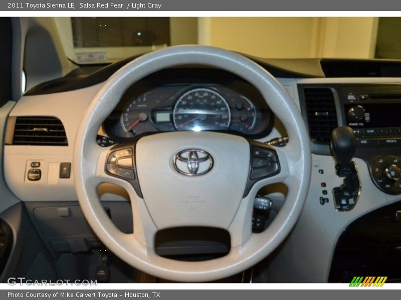 Salsa Red Pearl / Light Gray 2011 Toyota Sienna LE