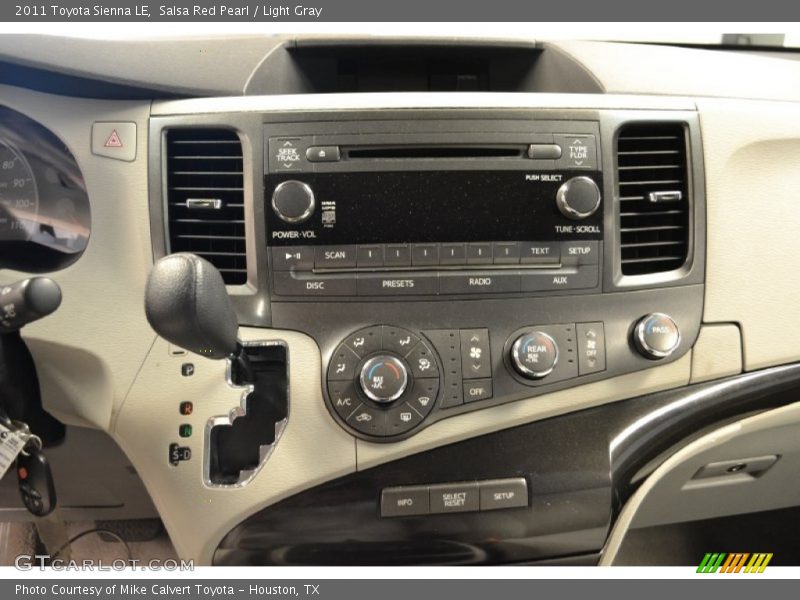 Salsa Red Pearl / Light Gray 2011 Toyota Sienna LE