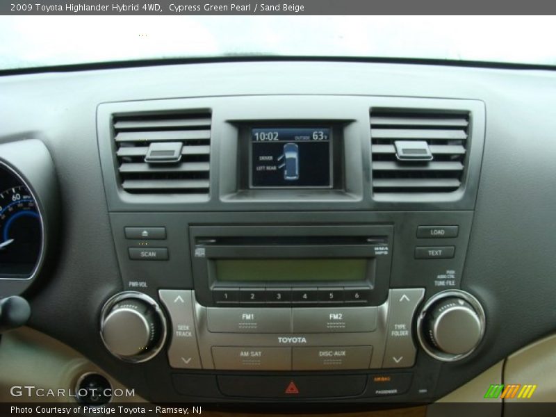 Cypress Green Pearl / Sand Beige 2009 Toyota Highlander Hybrid 4WD