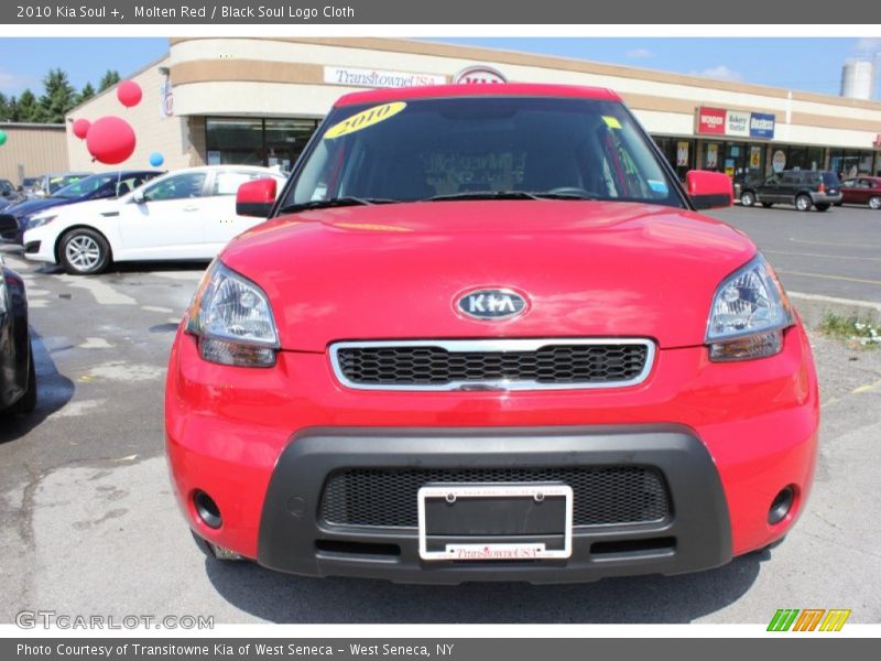 Molten Red / Black Soul Logo Cloth 2010 Kia Soul +