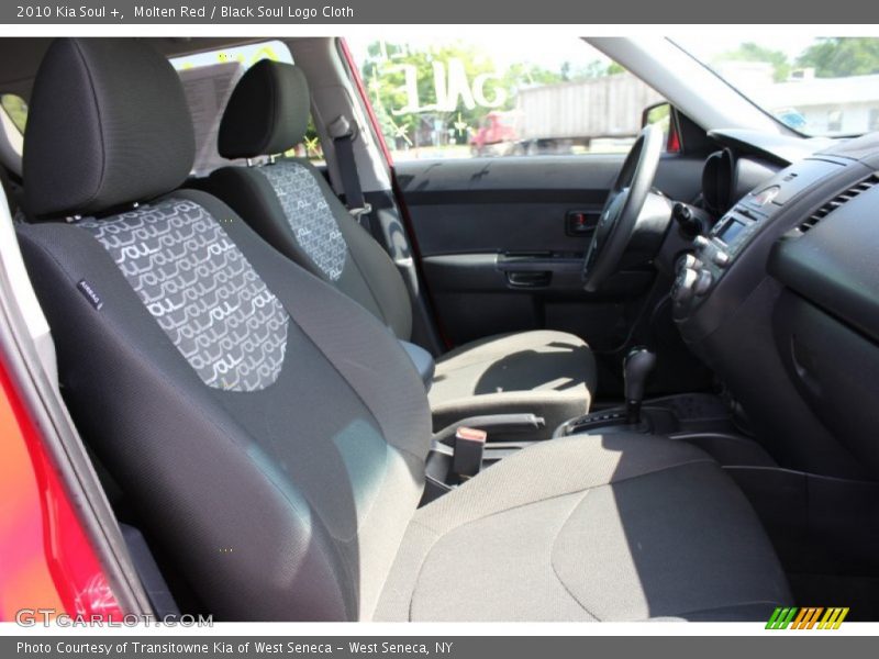 Molten Red / Black Soul Logo Cloth 2010 Kia Soul +