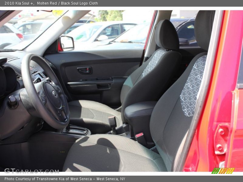 Molten Red / Black Soul Logo Cloth 2010 Kia Soul +