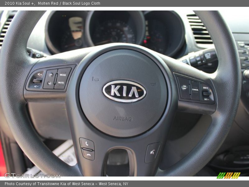 Molten Red / Black Soul Logo Cloth 2010 Kia Soul +