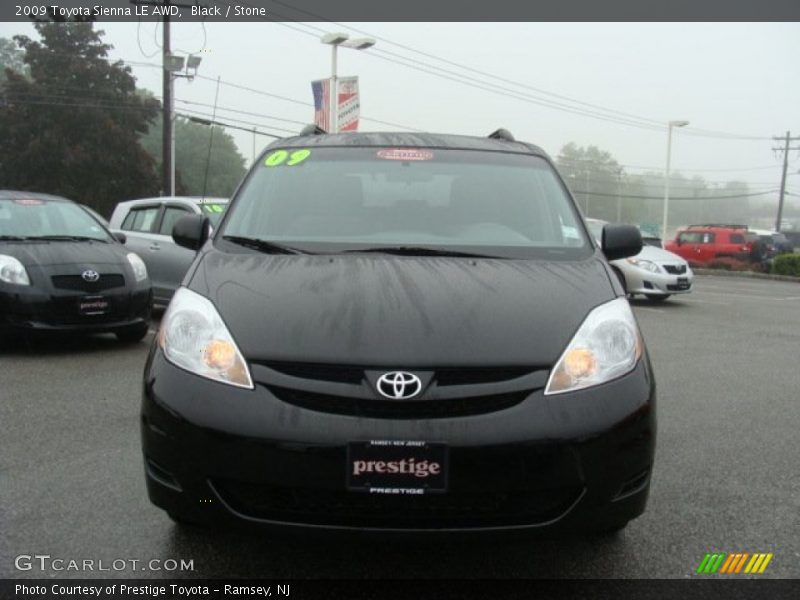 Black / Stone 2009 Toyota Sienna LE AWD