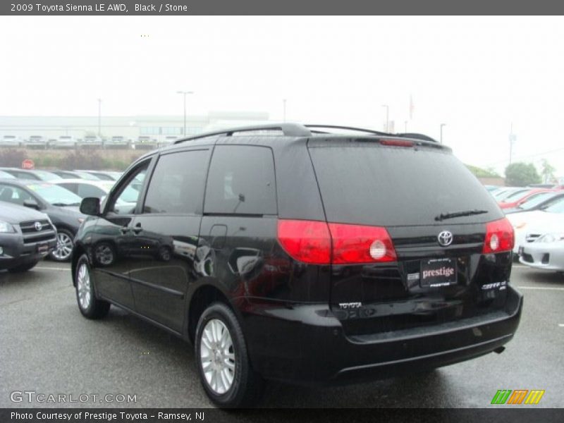 Black / Stone 2009 Toyota Sienna LE AWD