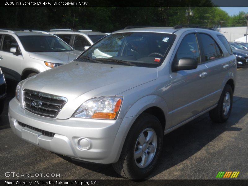 Bright Silver / Gray 2008 Kia Sorento LX 4x4