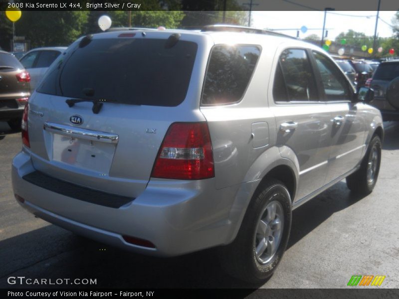 Bright Silver / Gray 2008 Kia Sorento LX 4x4