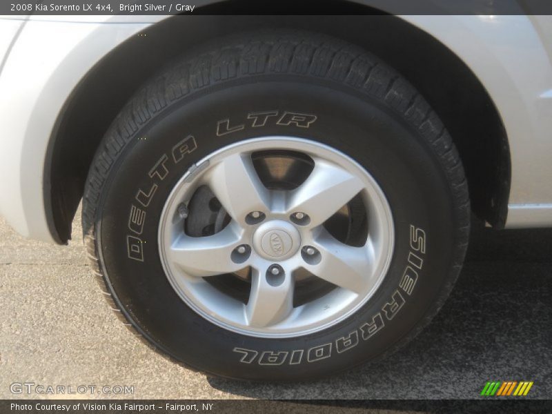 Bright Silver / Gray 2008 Kia Sorento LX 4x4
