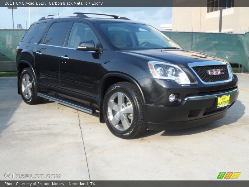 Carbon Black Metallic / Ebony 2011 GMC Acadia SLT