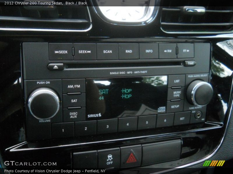 Black / Black 2012 Chrysler 200 Touring Sedan