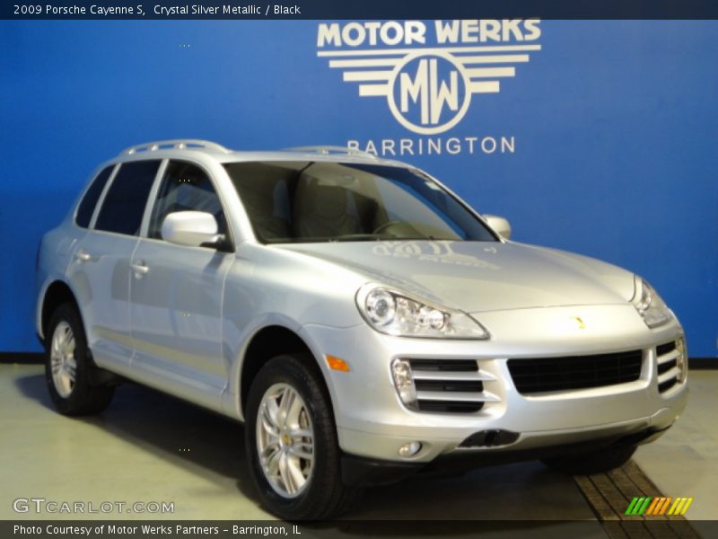 Crystal Silver Metallic / Black 2009 Porsche Cayenne S