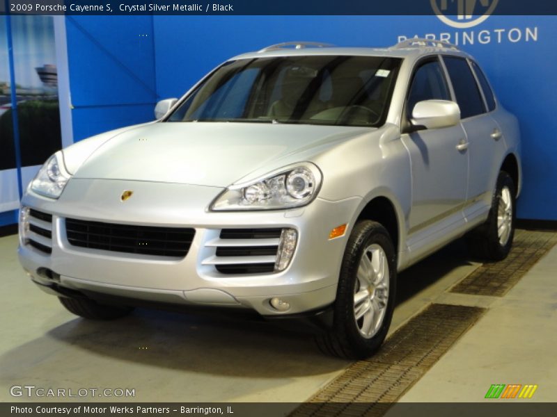 Crystal Silver Metallic / Black 2009 Porsche Cayenne S