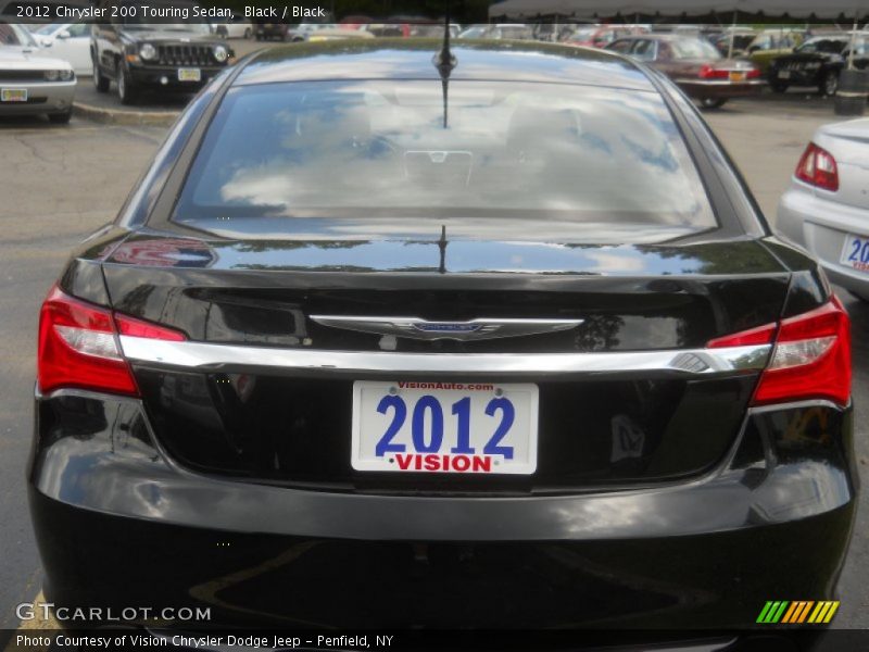 Black / Black 2012 Chrysler 200 Touring Sedan