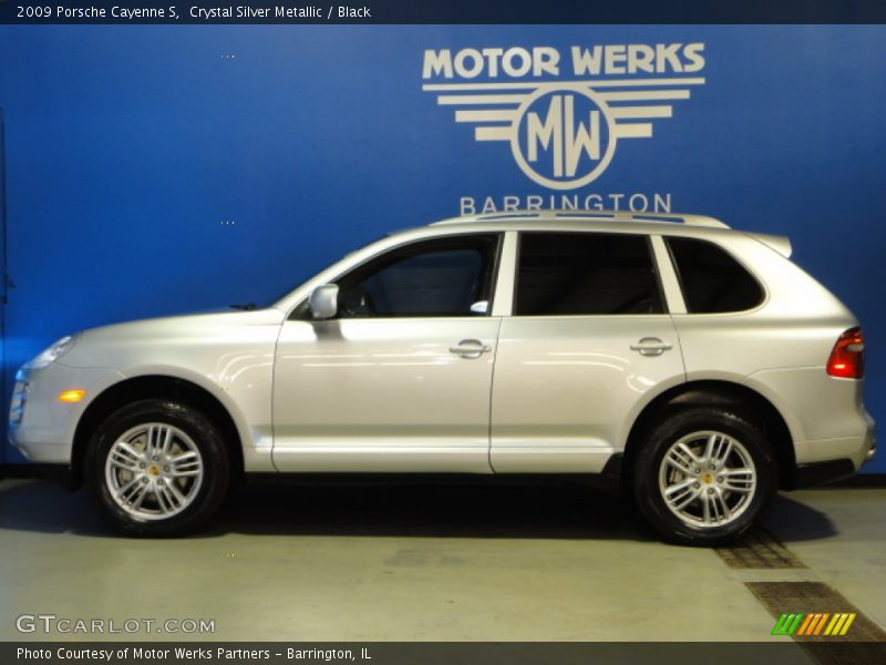 Crystal Silver Metallic / Black 2009 Porsche Cayenne S