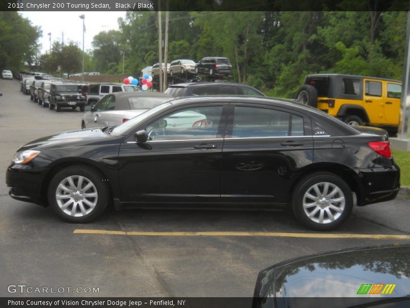 Black / Black 2012 Chrysler 200 Touring Sedan
