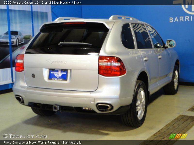 Crystal Silver Metallic / Black 2009 Porsche Cayenne S