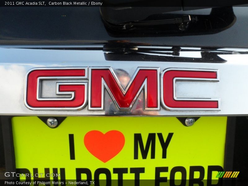 Carbon Black Metallic / Ebony 2011 GMC Acadia SLT