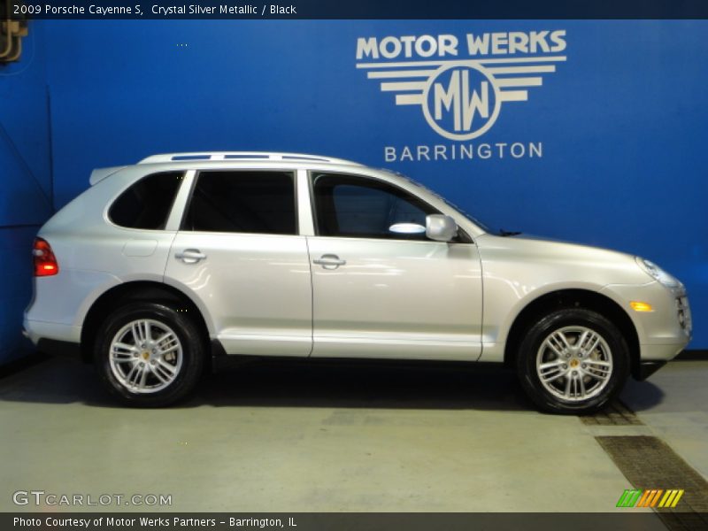Crystal Silver Metallic / Black 2009 Porsche Cayenne S