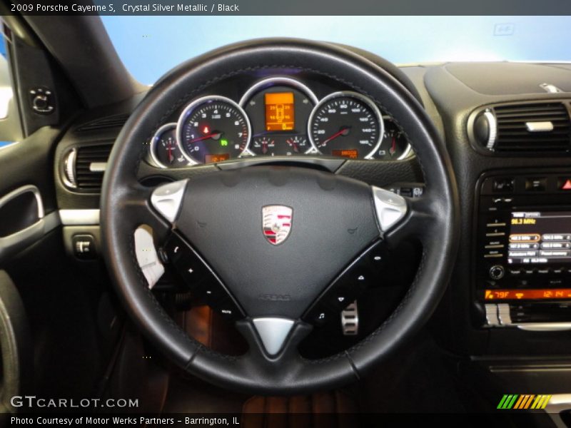Crystal Silver Metallic / Black 2009 Porsche Cayenne S